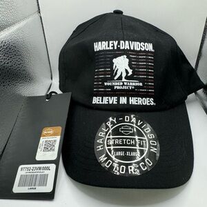 Harley Davidson wounded warrior project flex fit hat